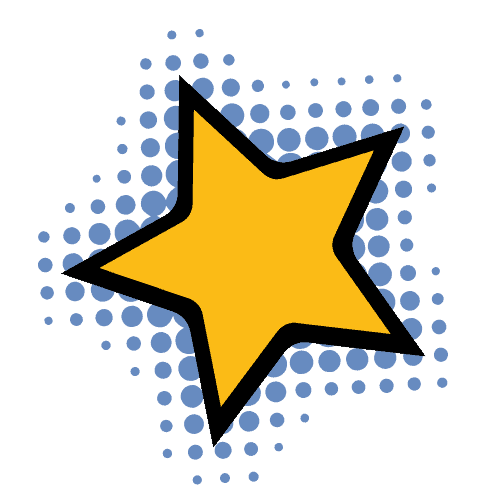 LCA Star Black Outline